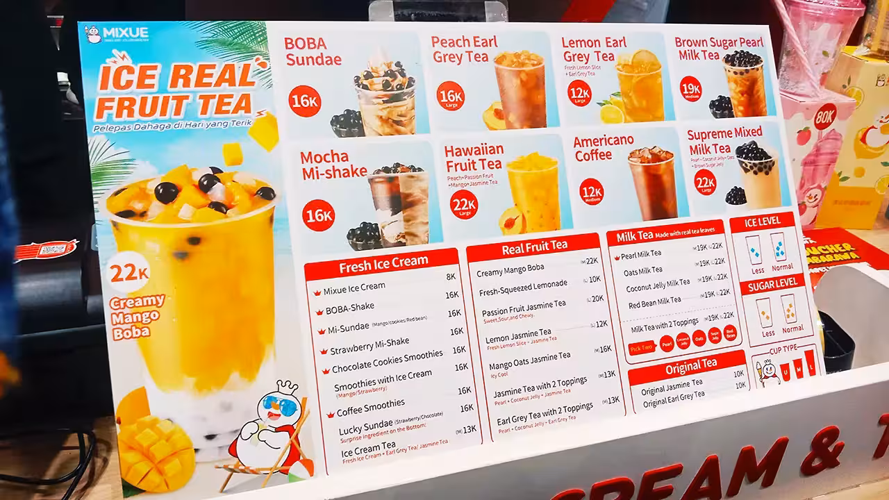 Daftar Harga Es Krim Mixue